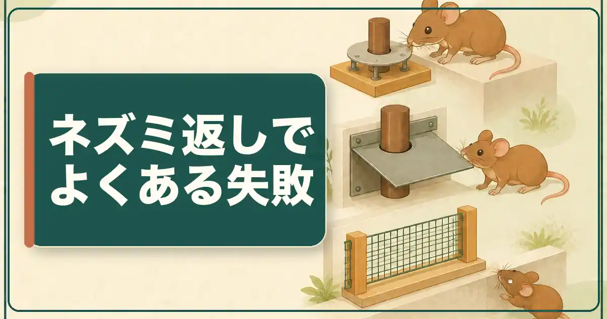 ネズミ返しの作り方を間違える5つのパターン