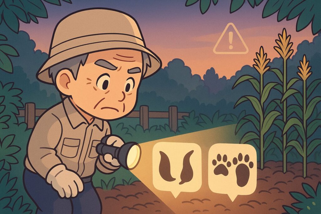 畑を荒らすのはどっち?生態と被害の違い