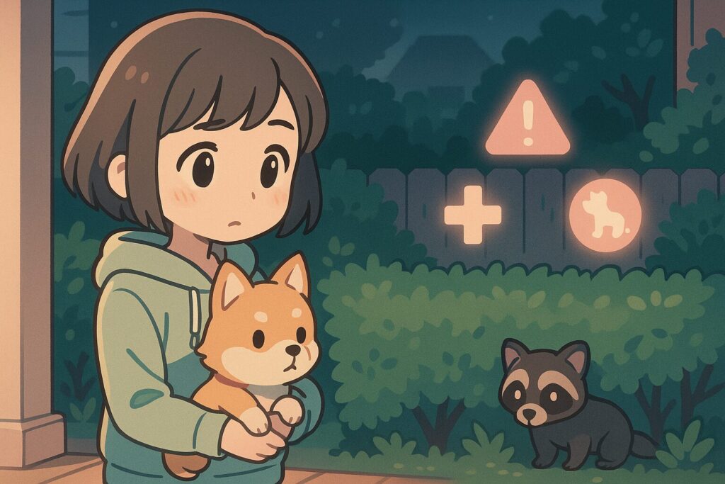ハクビシンは犬を食べない
