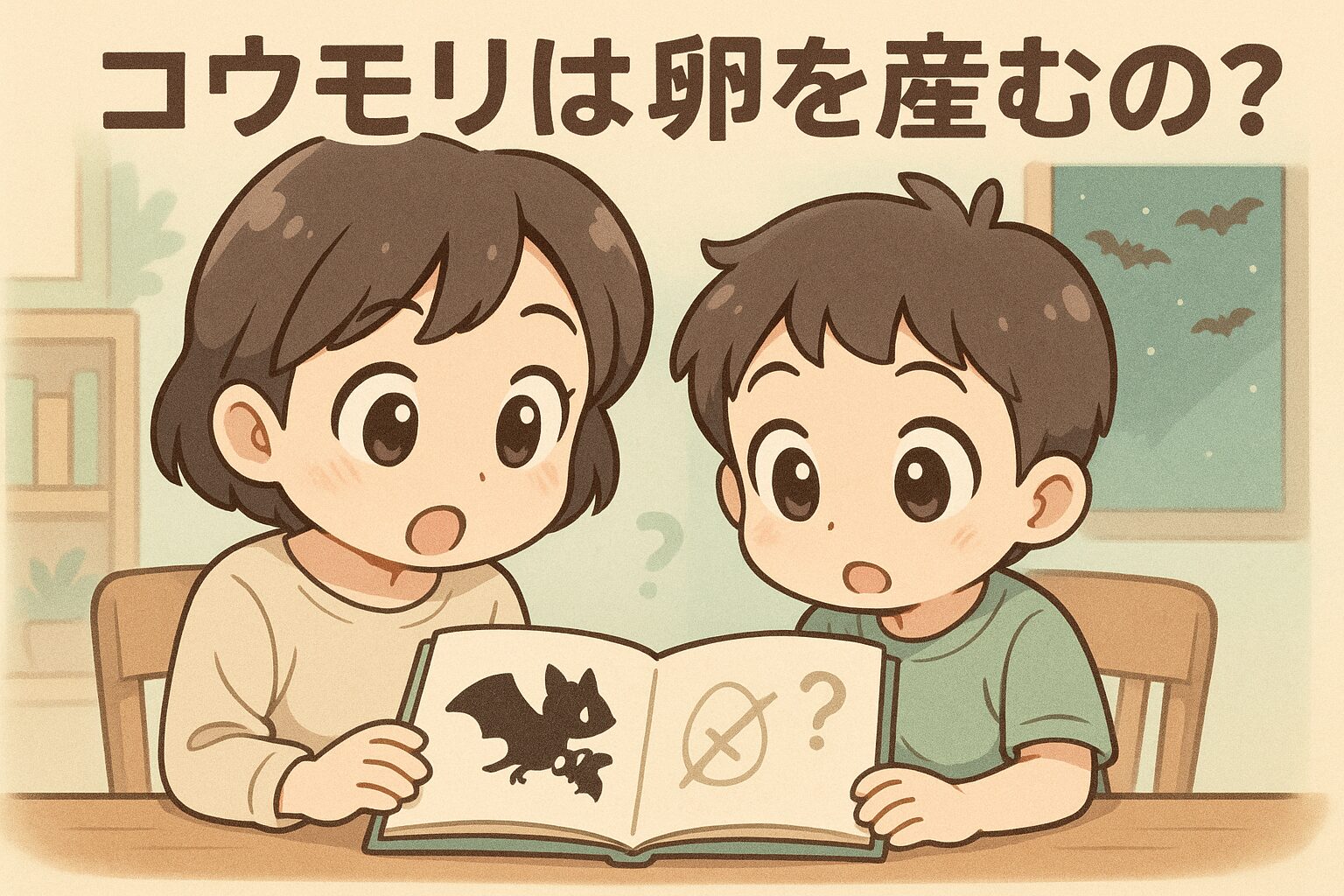 コウモリは卵を産むの？