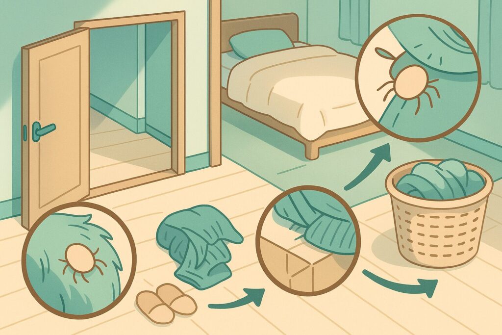 ダニの本当の移動方法とは？主な侵入経路を知って対策しよう