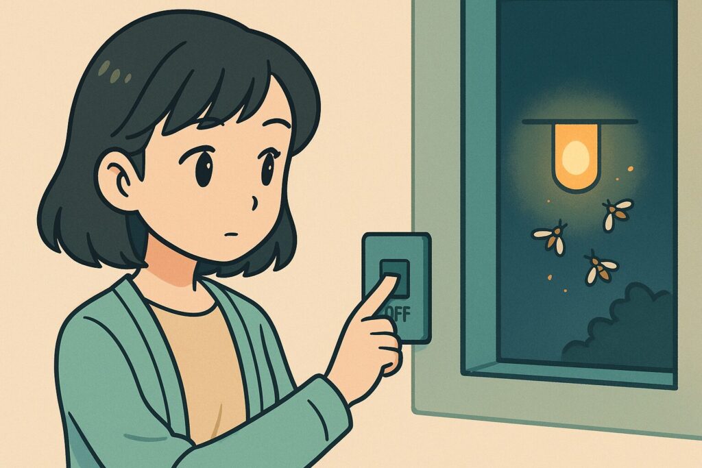 シロアリ対策で電気を消すのは羽アリに有効