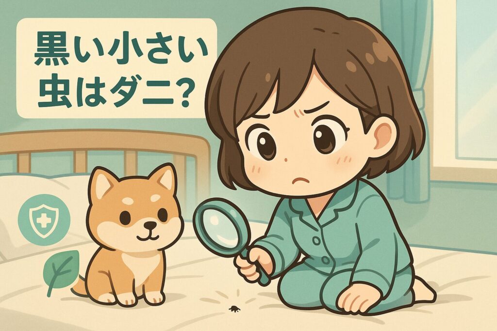 黒い小さい虫はダニ?