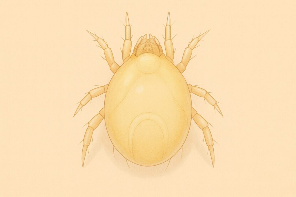 ヒョウヒダニの図解