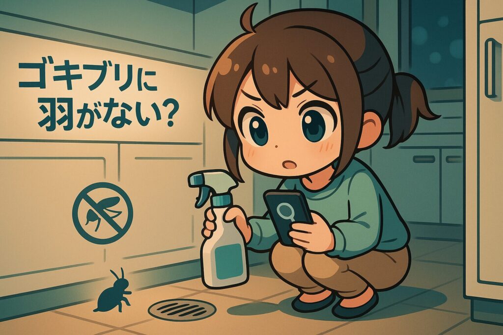 ゴキブリに羽がない!?