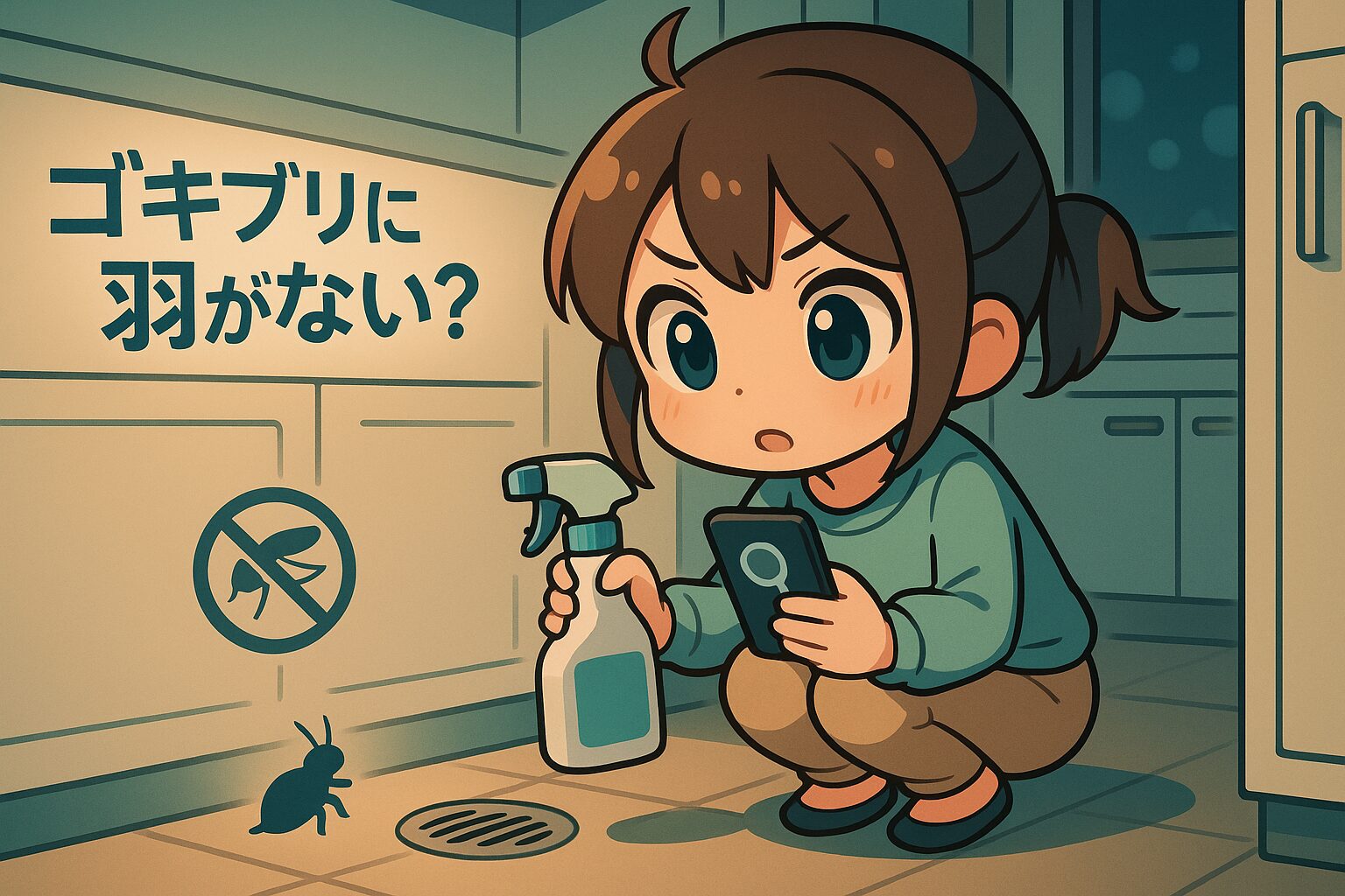 ゴキブリに羽がない!?