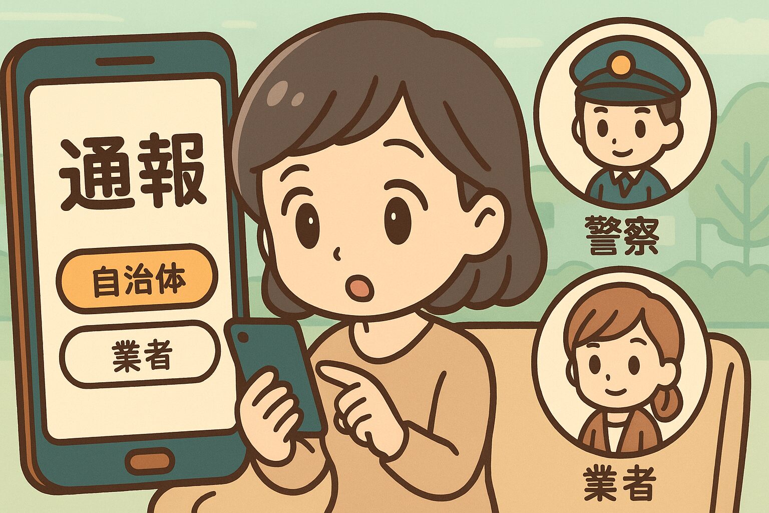 状況別の適切な連絡先