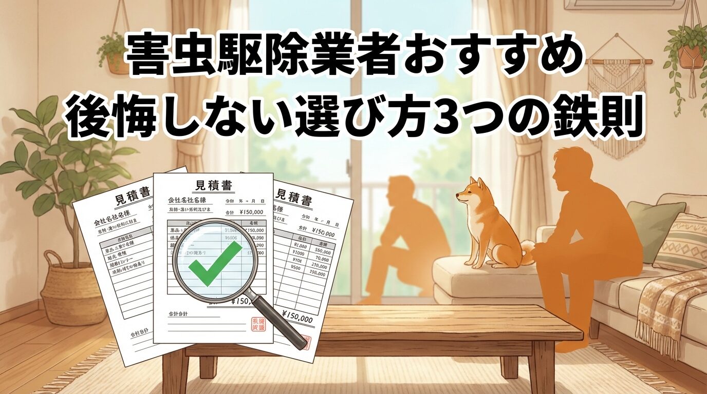 害虫駆除業者おすすめ３社