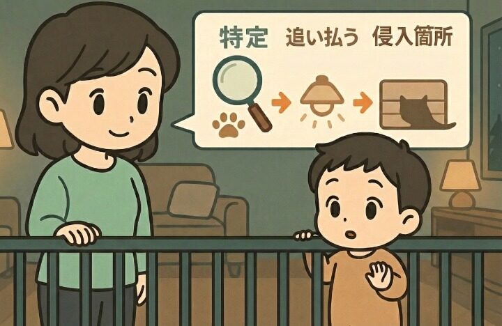 ペットや子供がいても安心なハクビシン対策3ステップ