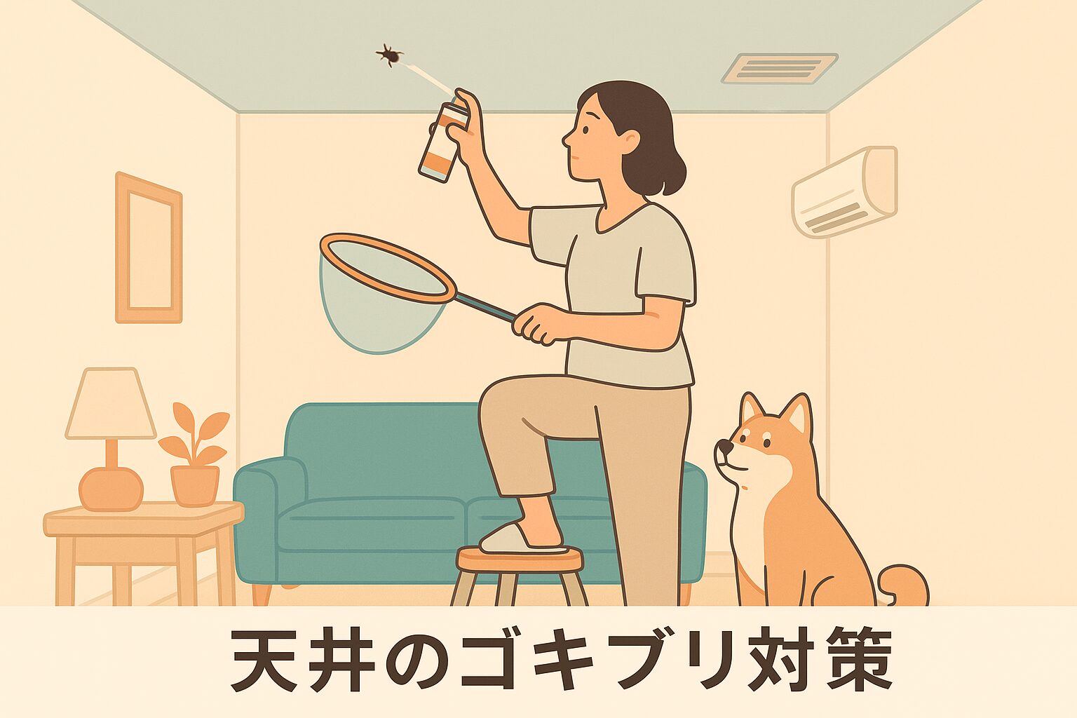 天井のゴキブリ対策