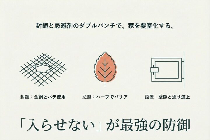 効果的な駆除と侵入対策