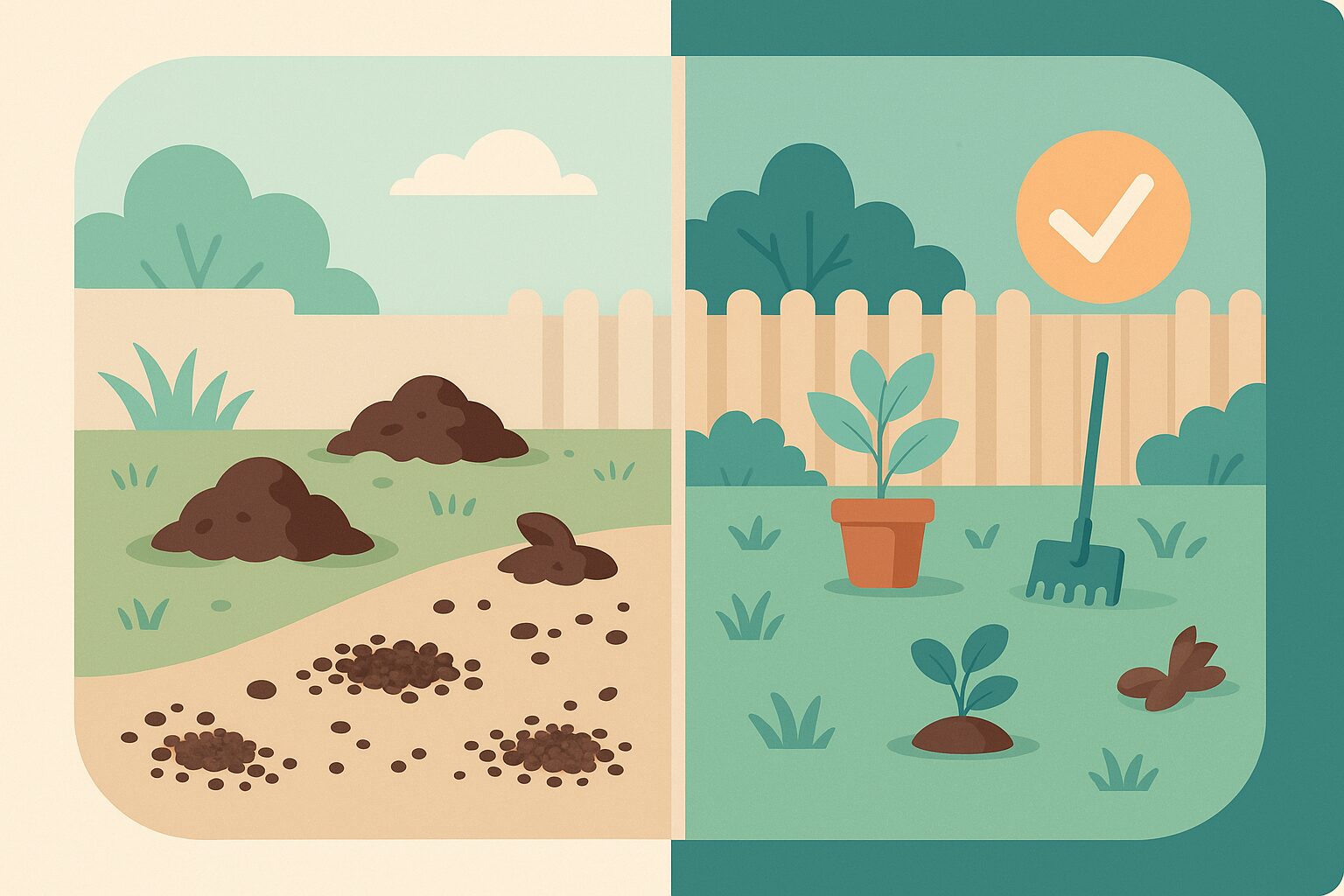 モグラ退治にコーヒーかすを賢く使おう