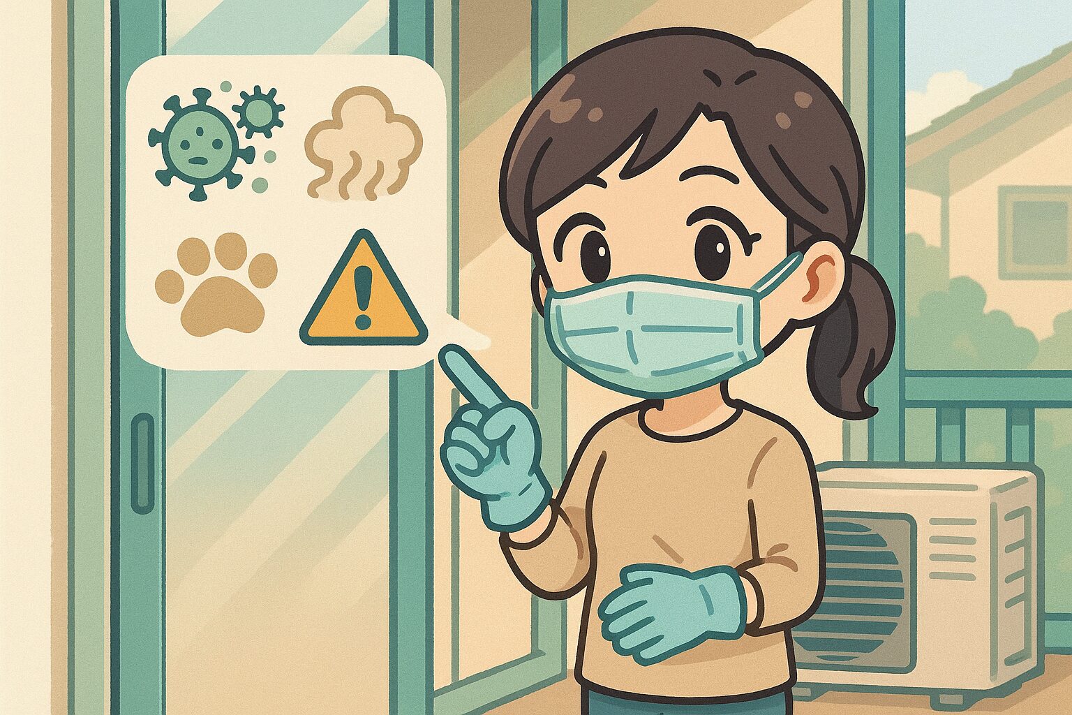 ハクビシンのフン処理は安全第一!