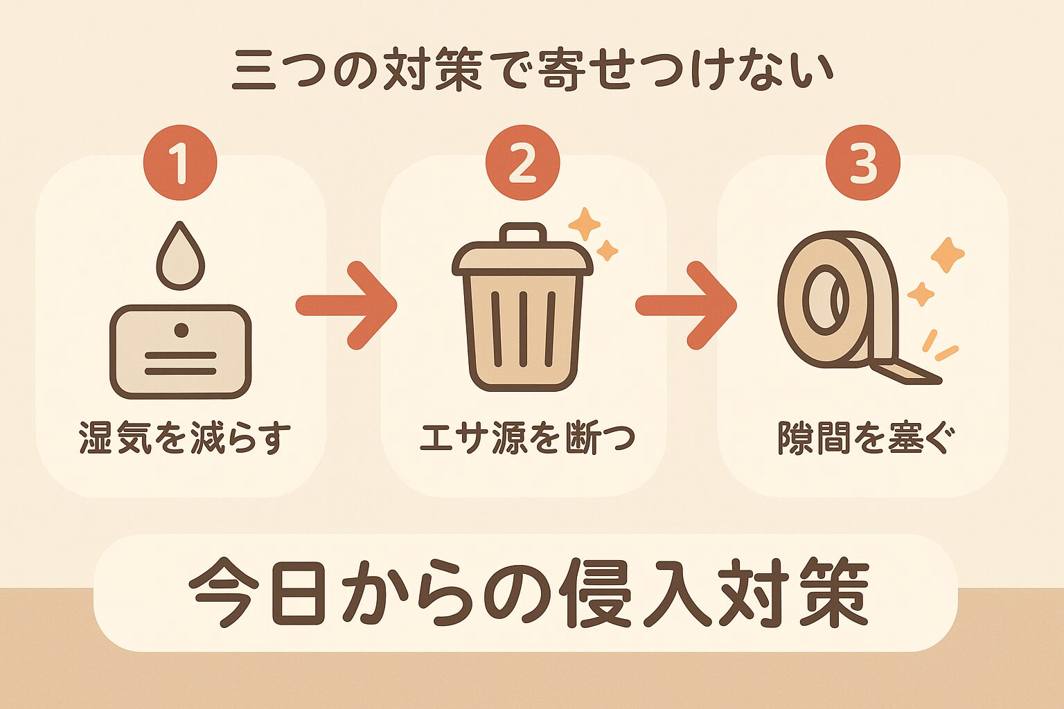 今日からできるゲジゲジの侵入対策3選