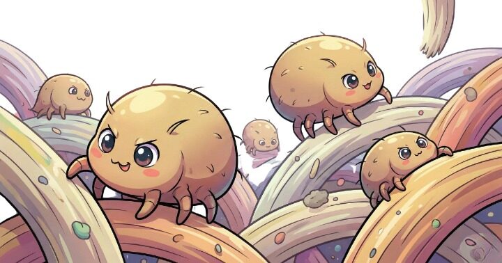 ダニのアニメ画像