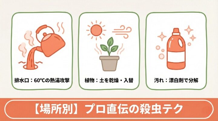 コバエのさなぎと幼虫の徹底駆除ガイド