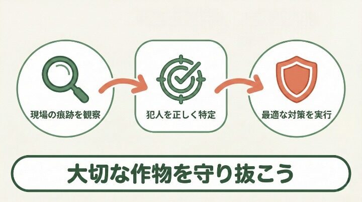 ハクビシンの食べ跡・歯型を見分け、確実な対策を始めよう