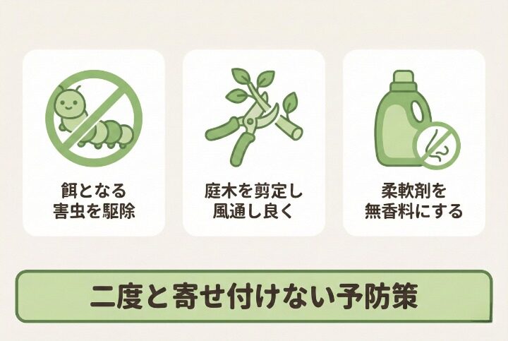 二度と寄せ付けないための予防と環境づくり