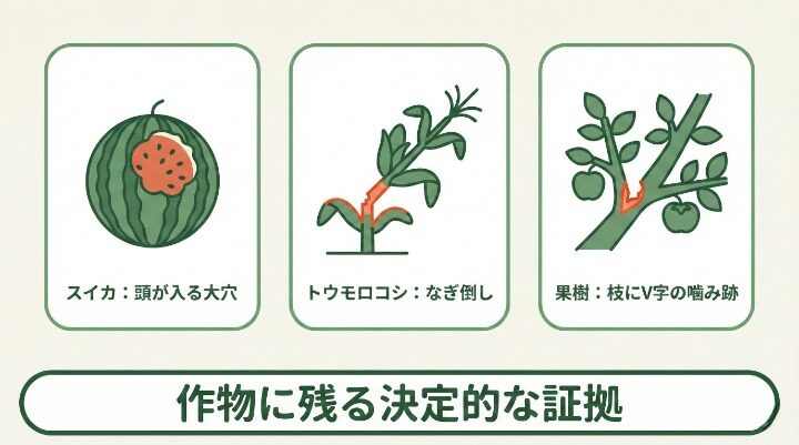 【作物別】被害の特徴カタログで犯人を特定する