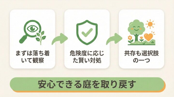 庭の穴は特徴で見分けられる！安全に対処しよう