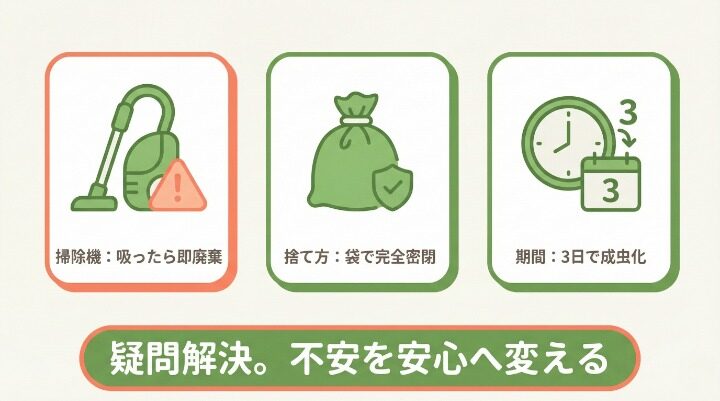 コバエのさなぎに関するよくある質問