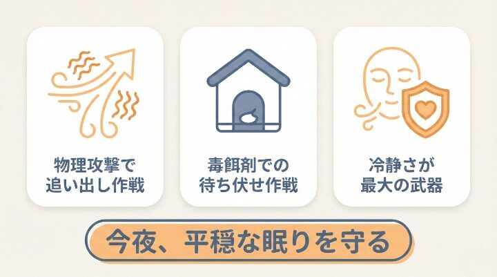 ゴキブリを見失ったら習性を利用して確実におびき出す