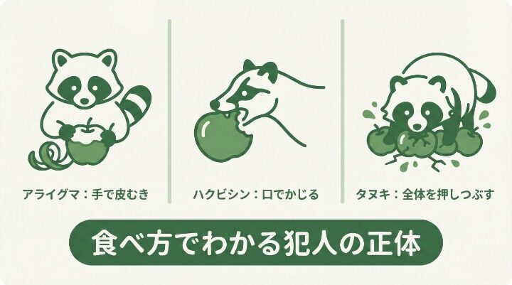 ハクビシン・アライグマ・タヌキの食べ方徹底比較