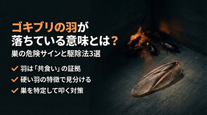 ゴキブリの羽が落ちている意味とは?