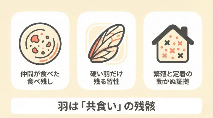 ゴキブリの羽が落ちている意味とは?巣の危険サイン