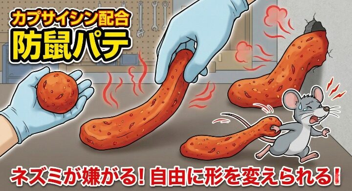 唐辛子の辛味成分であるカプサイシンが練り込まれたパテ