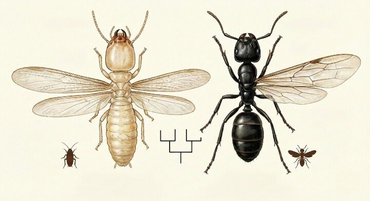 シロアリとクロアリの見分け方