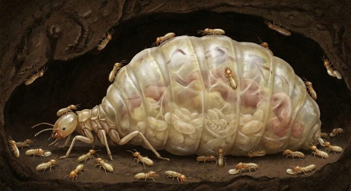 働きアリの数十倍!女王アリの大きさや形の特徴