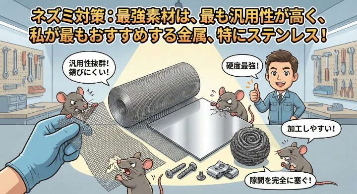 錆びにも強い「金属・ステンレス」