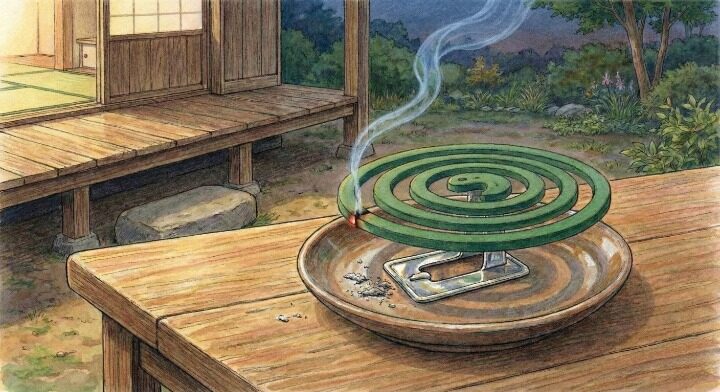 蚊取り線香のイラスト