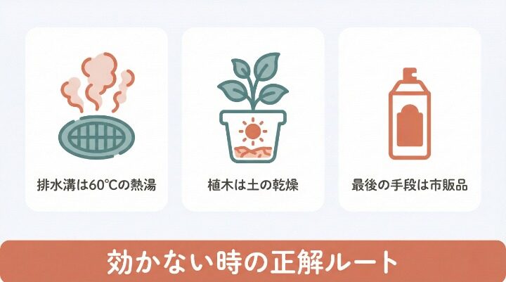 効かない時はどうする？発生源別の正しい対策法