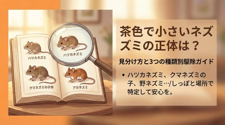 小さい茶色いネズミ