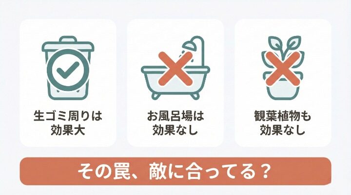 自作トラップが効かないコバエとその見分け方
