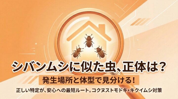 シバンムシに似た虫の正体と対策