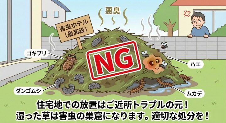 住宅地の庭では放置を避けるべき理由