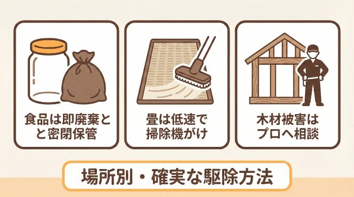 シバンムシに似た虫の駆除と対策