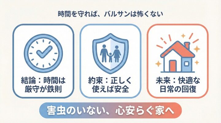 バルサンは「正しい時間運用」で効果が決まる