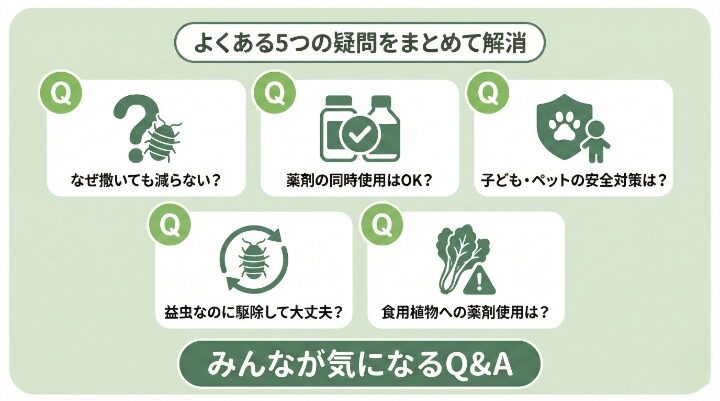 【FAQ】ダンゴムシ駆除とオルトランのよくある質問