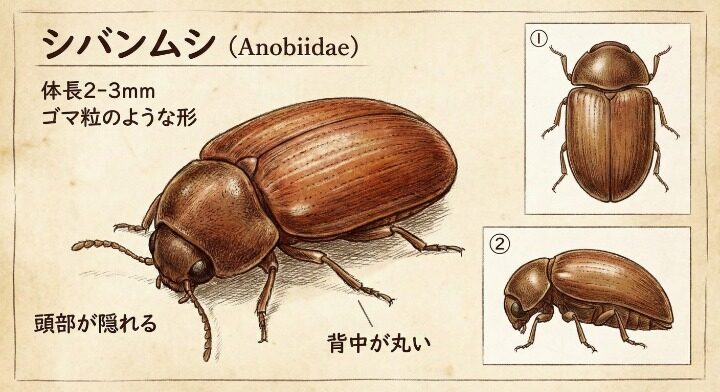 ゴマ粒状ならシバンムシ