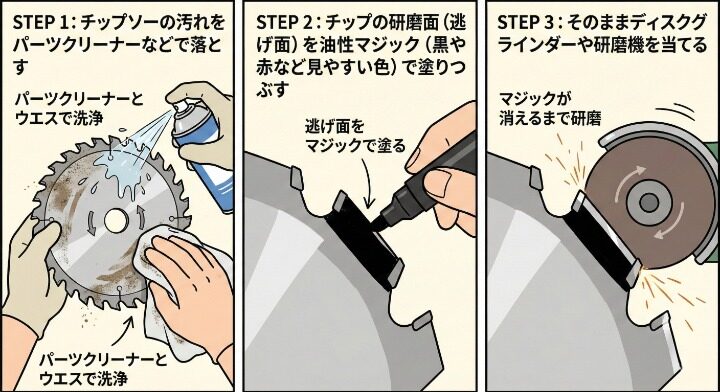 マジック塗りテクニックの手順