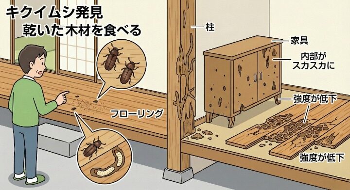 木材を食べる虫のリスク!家の資産価値への影響