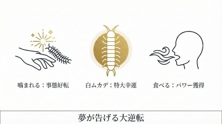 ムカデの夢が教える吉凶判断