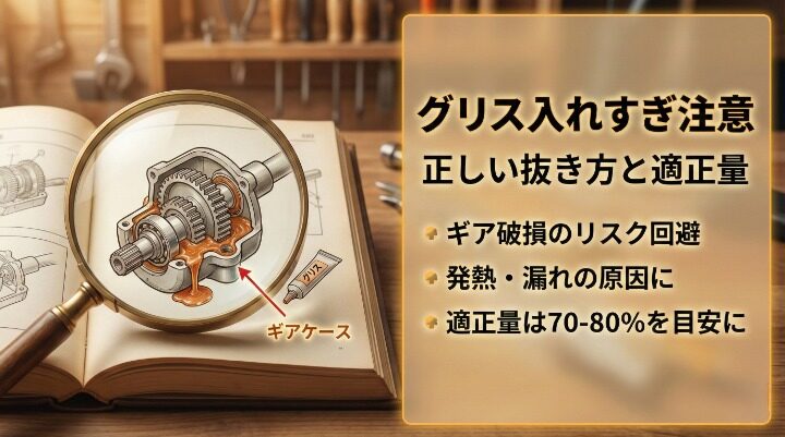 グリス入れすぎ注意