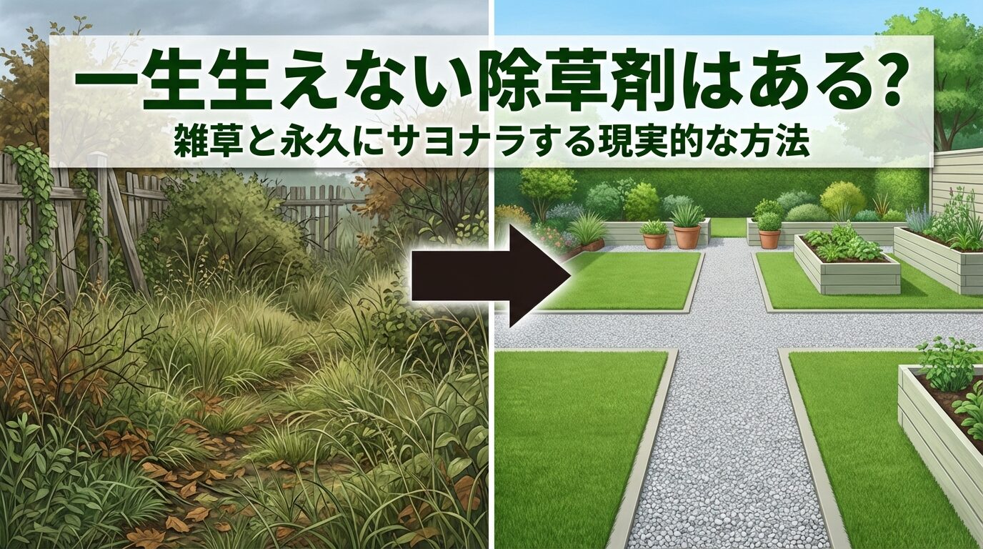 雑草と永久にサヨナラする現実的な方法
