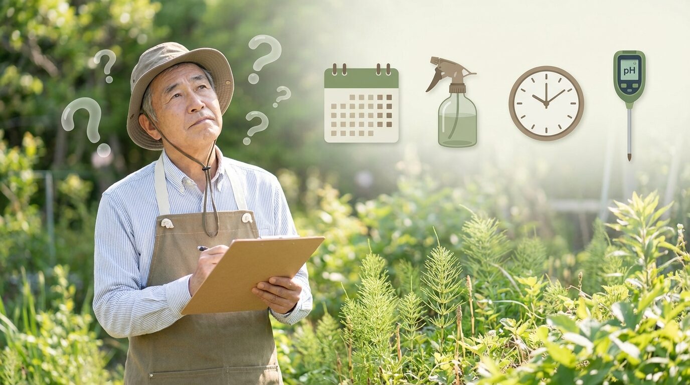 スギナ除草剤のよくある質問(FAQ)