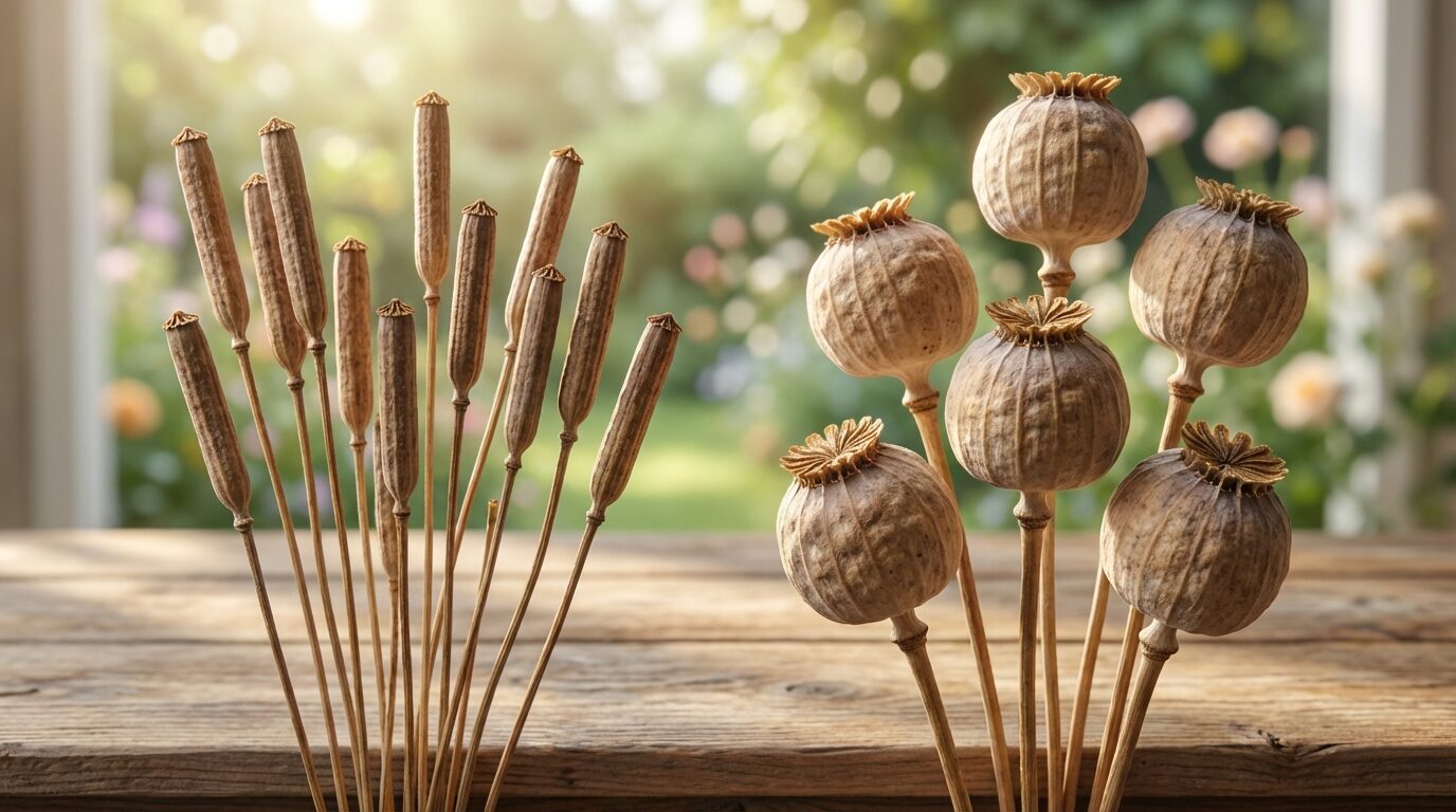 ナガミヒナゲシとポピーの違いは「実の形」で見分ける